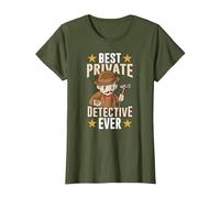 Le Meilleur Détective Privé De Tous Les Temps Enquêteur T-Shirt, Femme, Olive, XS