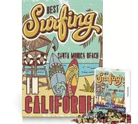 Le Meilleur du Surf en Californie Puzzle de 1000 pièces pour Adultes Développe la Concentration et Le Plaisir de Vivre Assemblage Parfait Surprise de Noël (38x26cm)