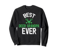 Le Meilleur Grand-père cerf de Tous Les Temps : Un cerf avec des cœurs Sweatshirt