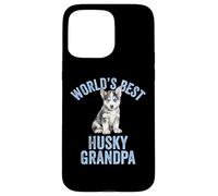 Le Meilleur Grand-père Husky du Monde, Mignon Petit Chien Husky sibérien Coque pour iPhone 15 Pro Max