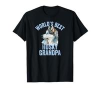 Le Meilleur Grand-père Husky du Monde, Mignon Petit Chien Husky sibérien T-Shirt