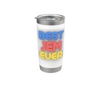 Le meilleur Jem de tous les temps Drôle de Jem Nom Jem Gobelet isotherme en acier inoxydable double paroi