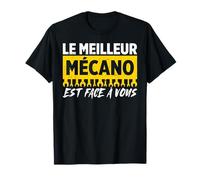 Le Meilleur Mécano Mécanicien Voiture Moto Homme Cadeau T-Shirt