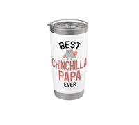 Le meilleur papa chinchilla de tous les temps Gobelet isotherme en acier inoxydable double paroi