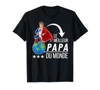 Le Meilleur Papa du Monde Super Papa Héros Français T-Shirt
