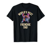 Le Meilleur Papa français au Monde, Un Papa Bouledogue français Pop Art drôle T-Shirt