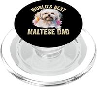 Le Meilleur Papa Maltais au Monde, Un Adorable Papa Maltais pour Les Amoureux des Chiens PopSockets PopGrip pour MagSafe