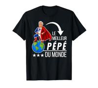 Le Meilleur Pépé du Monde Super Héros Grand-Père Français T-Shirt
