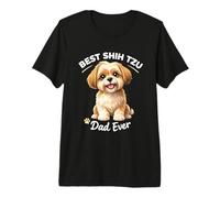 Le Meilleur père Shih Tzu de Tous Les Temps, Un Joli père de Chien T-Shirt Haut de Gamme