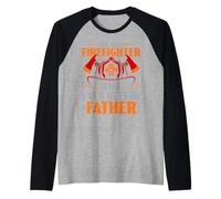 Le Meilleur Pompier et Encore Meilleur père Pompier Papa Manche Raglan