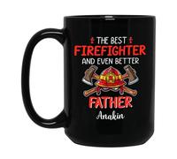 Le Meilleur Pompier Et Un Père Encore Meilleur Tasse À Café Unique Tasse À Thé Drôle Mug Idée Cadeau Pour Pâques Noël Anniversaire 330ml