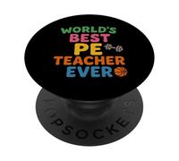 Le Meilleur Professeur d'éducation Physique de Tous Les Temps Enseignant la Journée Mondiale des Enseignants PopSockets PopGrip Adhésif