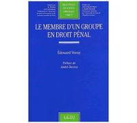 Le Membre D'un Groupe En Droit Penal
