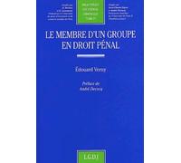Le Membre D'un Groupe En Droit Penal