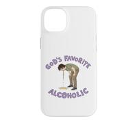 Le mème Amusant sur l'alcool préféré de Dieu Coque pour iPhone 14 Plus