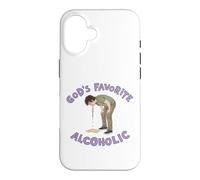 Le mème Amusant sur l'alcool préféré de Dieu Coque pour iPhone 16