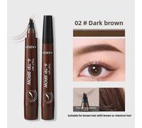 Le Même Crayon À Sourcils À Quatre Branches Comme Le Maquilleur,Imperméable Et Résistant À La Transpiration,Couleur Longue Durée Ne Se Décolore Pas,Simulat.02 Dark Brown.