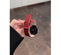 Le Même Style De Zhang Jingyi Convient Au Bracelet Magnétique En Silicone Huawei Gt5 Gt4gt3watch34profit3 Pour Hommes Et Femmes-Version Améliorée [Vin Rouge Avec Sable Rose] - Interface De Montre Au