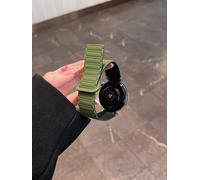 Le Même Style De Zhang Jingyi Convient Au Bracelet Magnétique En Silicone Huawei Gt5 Gt4gt3watch34profit3 Pour Hommes Et Femmes-Version Améliorée [Vert Militaire Avec Noir] - Interface De Montre Aut