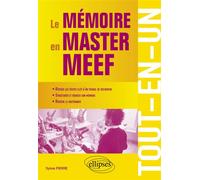 Le mémoire en master MEEF - Tout-en-un - Sylvie Pierre - Ellipses - broché - Scolaire / Universitaire