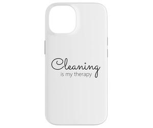 Le ménage, C'est ma thérapie, Maman, fière de Rester au Foyer Coque pour iPhone 14