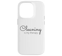 Le ménage, C'est ma thérapie, Maman, fière de Rester au Foyer Coque pour iPhone 14 Pro