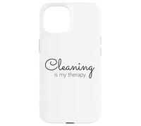 Le ménage, C'est ma thérapie, Maman, fière de Rester au Foyer Coque pour iPhone 15