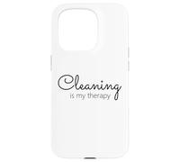 Le ménage, C'est ma thérapie, Maman, fière de Rester au Foyer Coque pour iPhone 15 Pro