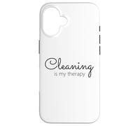 Le ménage, C'est ma thérapie, Maman, fière de Rester au Foyer Coque pour iPhone 16