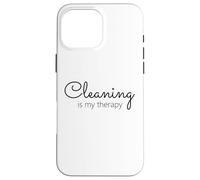 Le ménage, C'est ma thérapie, Maman, fière de Rester au Foyer Coque pour iPhone 16 Pro Max