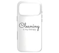 Le ménage, C'est ma thérapie, Maman, fière de Rester au Foyer Coque pour iPhone 17 Pro Max