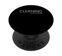 Le ménage, C'est ma thérapie, Maman, fière de Rester au Foyer PopSockets PopGrip Adhésif