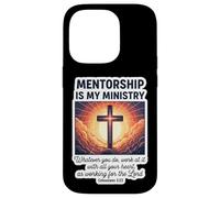 Le mentorat chrétien est Mon ministère mentorat Jésus Coque pour iPhone 14 Pro