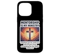 Le mentorat chrétien est Mon ministère mentorat Jésus Coque pour iPhone 14 Pro Max