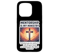 Le mentorat chrétien est Mon ministère mentorat Jésus Coque pour iPhone 15 Pro