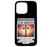 Le mentorat chrétien est Mon ministère mentorat Jésus Coque pour iPhone 15 Pro Max