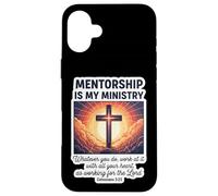 Le mentorat chrétien est Mon ministère mentorat Jésus Coque pour iPhone 16 Plus