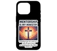 Le mentorat chrétien est Mon ministère mentorat Jésus Coque pour iPhone 16 Pro
