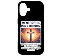 Le mentorat chrétien est Mon ministère mentorat Jésus Coque pour iPhone 17