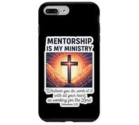 Le mentorat chrétien est Mon ministère mentorat Jésus Coque pour iPhone 7 Plus/8 Plus