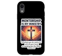 Le mentorat chrétien est Mon ministère mentorat Jésus Coque pour iPhone XR