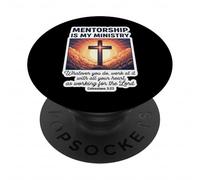 Le mentorat chrétien est Mon ministère mentorat Jésus PopSockets PopGrip Adhésif