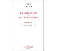 Le Méridien & autres proses Edition bilingue français-allemand - Paul Celan - Seuil - broché - Poésie