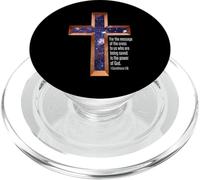 Le Message de la Croix est la Puissance de Dieu - Verset de la Bible PopSockets PopGrip pour MagSafe