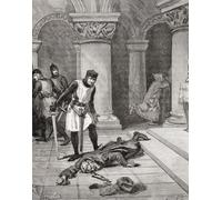 Le meurtre de Thomas Becket en 1170 par les quatre chevaliers Reginald FitzUrse Hugh de Morville William de Tracy et Richard le Breton. Thomas Becket alias Saint Thomas de Canterbury Thomas de Londres