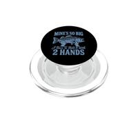 Le Mien est si Grand Que Je Dois Le Tenir à Deux Mains, pêche Amusante PopSockets PopGrip pour MagSafe