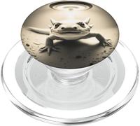 Le Mignon Axolotl Prend Un Selfie tandis Que Les OVNIS Graphiques bizarres PopSockets PopGrip pour MagSafe