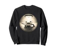 Le Mignon Axolotl Prend Un Selfie tandis Que Les OVNIS Graphiques bizarres Sweatshirt
