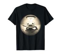 Le Mignon Axolotl Prend Un Selfie tandis Que Les OVNIS Graphiques bizarres T-Shirt