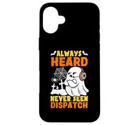 Le Mignon Ghost Dispatcher Halloween est Toujours Entendu mais jamais vu Coque pour iPhone 16 Plus